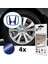 Honda Civic Accord Crv Vtec Si Için Jant Logosu Iç ve Dış Sticker Set (Jant Kapak Çapı: 2.25 Inch) (Açıklamayı Okuyunuz) 5