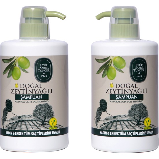 Eyüp Sabri Tuncer Doğal Zeytinyağlı Vegan Şampuan 700 ml Besleyici Etki ile Tüm Saçlar İçin