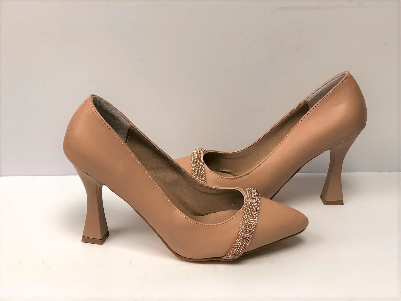 KAFKASLAR AYAKKABI Kadeh Topuk Taş Işlemeli 10 Cm. Topuklu Bayan Stiletto Ayakkabı görsel 8