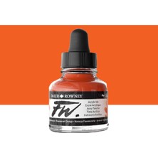 Daler Rowney Fw Acrylic Artist Ink 29.5ml Fluorescent Orange 653