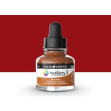 Daler Rowney System 3 Sıvı Akrilik Mürekkep Boya 29.5ml 221 Burnt Sienna