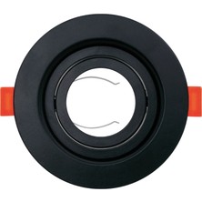 Hero Led Marbella Yuvarlak Siyah Dekoratif Spot Kasası