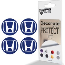 Ipg Honda Civic Accord Crv Vtec Si Için Jant Logosu Iç ve Dış Sticker Set Jant Kapak Çapı: 2.25 Inch