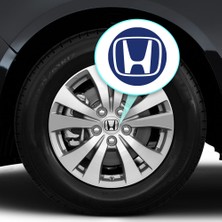 Ipg Honda Civic Accord Crv Vtec Si Için Jant Logosu Iç ve Dış Sticker Set Jant Kapak Çapı: 2.25 Inch