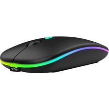 Apera BN28 Kablosuz Wireless Mouse Sessiz Tık Rgb Aydınlatmalı Şarj Edilebilir