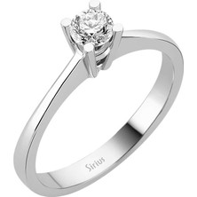 Sirius Pırlanta F Renk 0,33 Karat Pırlanta Tektaş Yüzük 0417R0171