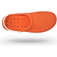 Wock Kadın Sandalet 10004366 Wock Clog 05 + Strap White/orange