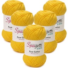 Pure Cotton 5'li Sarı El Örgü Ipliği