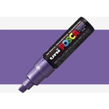 Uni Posca Marker Kalem Pc-8k (8mm) Metalik Mor