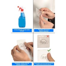 Suntel Banyo ve Mutfak Aksesuarları Yapışkanlı Kancalı 2 Adet Set Banyo Rafı SV401ST