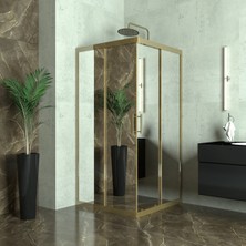 Tekno Duşakabin Bronze Vega 6 mm Reflekte Cam Kare Duşakabin