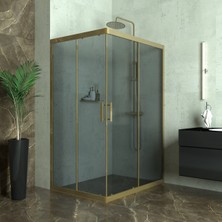 Tekno Duşakabin Bronze Rigel 6 mm Füme Cam Dikdörgen Duşakabin