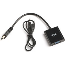 Tx HDMI To VGA ve Ses Aktif Dijital-Analog Dönüştürücüsü (Tx-Hd-Ahdmıxvga