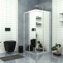 Tekno Duşakabin Silver Vega 6 mm Reflekte Cam Kare Duşakabin