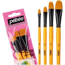 Pebeo Fırça Seti:10 - 4lü Yassı Uç