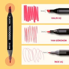 Dodocool 60’lı Çift Uçlu Touch Marker Art Tasarım Kalem Seti Ithal Ürün