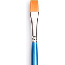 Pebeo 666 Serisi Kısa Saplı Sentetik Düz Kesik Fırça No:1/2