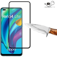 HEPTEKİLETİŞİM Oppo Reno 4 Lite Ekran Koruyucu Kırılmaya Dayanıklı Cam Koruyucu (Muzy-5d)