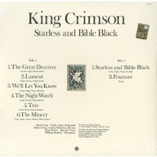 King Crimson / Starless And Bible Black (Plak)