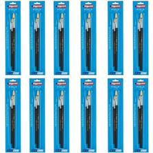 Bigpoint 358F Serisi Düz Kesik Fırça Seti 2-6-10 3'lü Blister 12'li Set