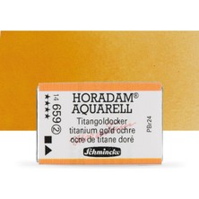 Schmincke Horadam Aquarell Tam Tablet Sulu Boya Titanium Gold Ochre 659 S.2
