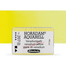 Schmincke Horadam Aquarell Tam Tablet Sulu Boya Vanadium Yellow 207 S.4