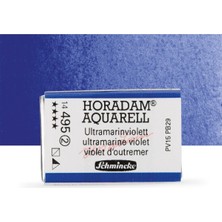 Schmincke Horadam Aquarell Tam Tablet Sulu Boya Ultramarine Violet 495 S.2