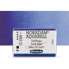 Schmincke Horadam Aquarell Tam Tablet Sulu Boya Delft Blue 482 S.3