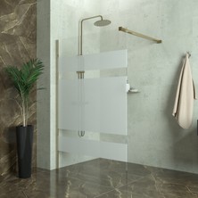Tekno Duşakabin Bronze  Tetra 6mm Kumlamalı Separatör Duşakabin