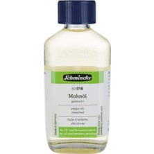 Schmincke Poppy Oil Bleached 016 200ML (Ağartılmış Haşhaş Yağı)