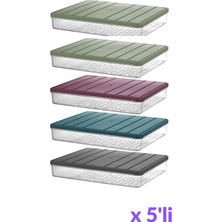 Bimbambom Nora Slim Saklama Kabı 2,5lt 5adet