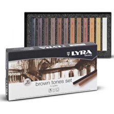 Lyra Polycrayons Soft Toz Pastel Boya Brown Tones 12'li Set (Kahverengi Tonlar)