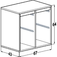 Oyuncak Dolabım Oyuncak Dolabı Tuğçe-2 Mdf