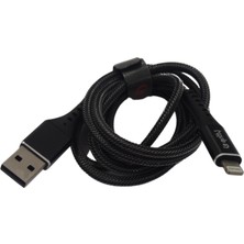 Gritty 1.2m Metal Kablo 2.4A Lightning