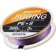 GOSEN Jigging Answer Pe 8 Örgü 300M Multi Ip Misina