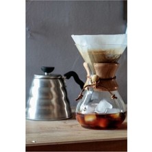 Durnes Kahve Demleme Seti (Coffee Chemex 800 Ml, Kettle 1200 Ml Ve Kafiltro 100 Adet)