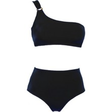 TOKALI BİKİNİ ÜST YÜKSEK BEL ALT BIKINI TAKIM DB200564BT