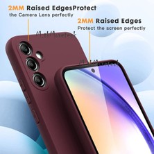 MTK Moveteck Samsung Galaxy M14 Kılıf Kamera Korumalı Yumuşak Içi Kadife Süet Silikon + 9h Temperli Cam