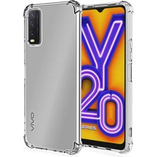 Kılıfmania Vivo Y20 ile Uyumlu Kapak Airbag Antishock Köşe Korumalı Şeffaf Silikon Kılıf