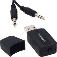 Melek Store  Powermaster PM-15152 3.5 Jack USB To Bluetooth Aux Musıc Receıver(Çevirici)