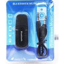 Melek Store  Powermaster PM-15152 3.5 Jack USB To Bluetooth Aux Musıc Receıver(Çevirici)