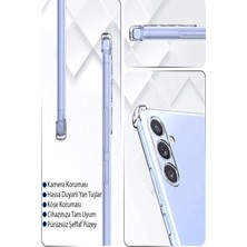 Caseart Samsung Galaxy A54 5g ile Uyumlu Kapak Kamera Korumalı Airbag Antishock Köşe Korumalı Şeffaf Silikon Kılıf