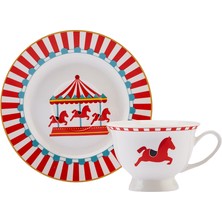 Karaca Circus Tek Kişilik Kahve Fincan Takımı 90 ml