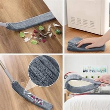 Miniya Buffer® Teleskopik 3'lü Mop Toz Alma Püskülü Çok Fonksiyonlu Temizlik Seti