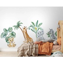 Kt Grup Afrikan Safari Yavru Hayvanlar Duvar Sticker