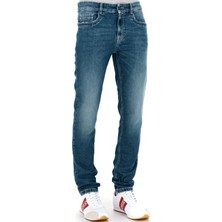 Bikkembergs Mavi Erkek Denim Pantolon C Q 101 1r