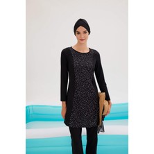 DeFacto Desenli 3'lü Burkini Tesettür Mayo Takım B0870AX23SM