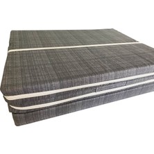 Vip Home Concept Katlanır Yer Yatağı ve Tek Kişilik Sünger Katlanır Minder Yatak 70X180 cm 6 cm Gri