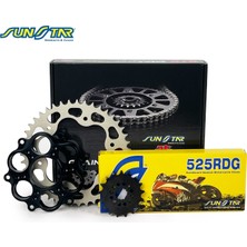 Sunstar Zincir Dişli Seti Ducatı Evo (848 Cc) (2011-2013) / Zincir : 525RDG (Çelik)-98 / Dişli: (15T-39T) / Ducatı / Evo / 848CC / 2011-2012-2013