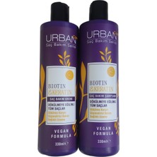 Urban Saç Bakım Serisi Set Biotin & Keratin Şampuan 330 ml + Saç Kremi 300 ml